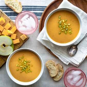 Slow-Cooker Vegan Butternut Squash Soup With Apple