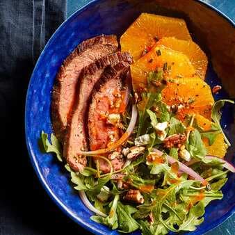 Smoky Steak Salad With Arugula & Oranges