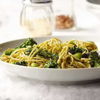 Spaghetti With Broccolini Pesto