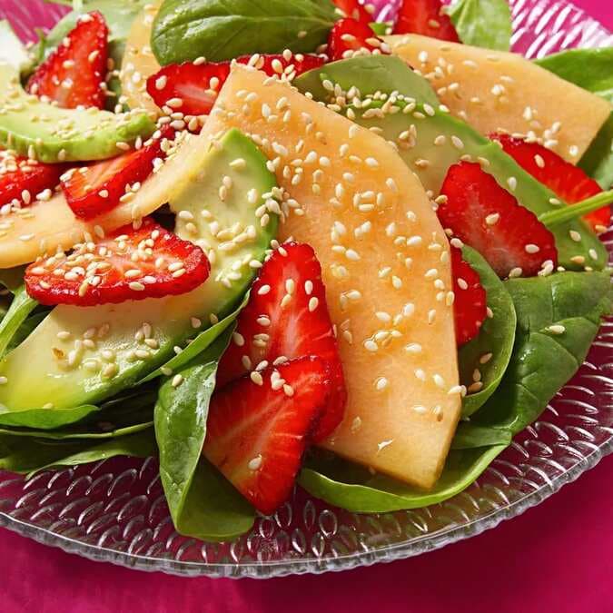 Strawberry Melon & Avocado Salad