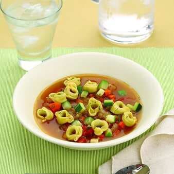 Tortellini & Zucchini Soup