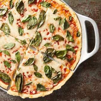 Two-Ingredient-Dough Margherita Pizza