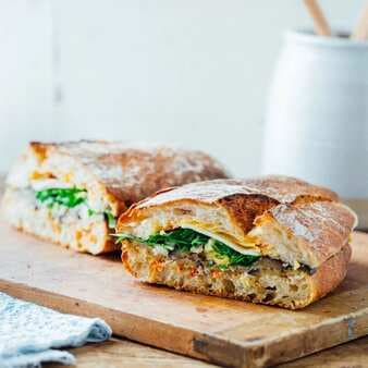 Vegetarian Pressed Italian Sandwich