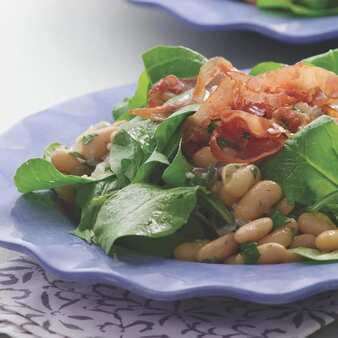 Warm Bean & Arugula Salad