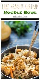 Thai Peanut Shrimp Noodle Bowl