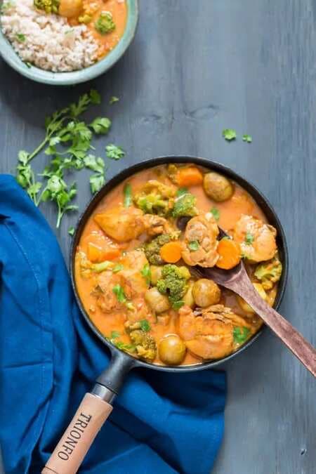 Mixed Vegetable Chicken Curry