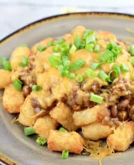 Beer Barbecue Tater Tot Nachos