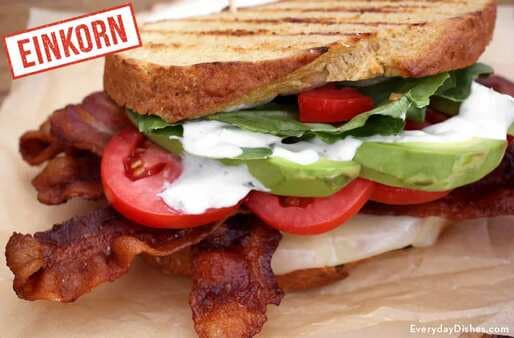 Grilled Avocado BLT With Egg And Einkorn Bread