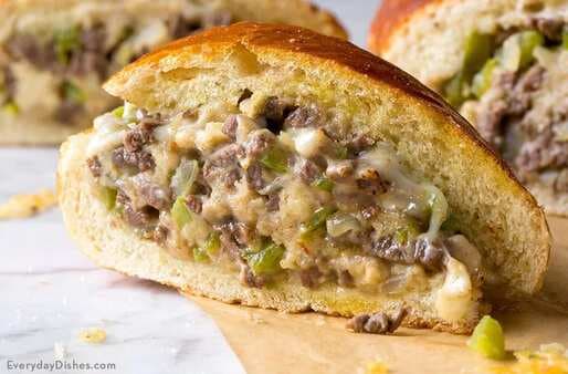 Steak And Cheese Stuffed French Bread
