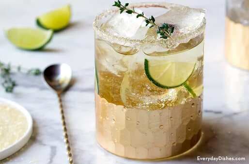 Thyme And Key Lime Cocktail