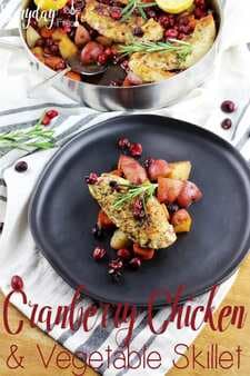 Cranberry Chicken & Vegetable Skillet