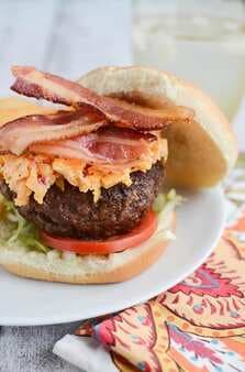 Bacon And Pimento Cheese Burgers