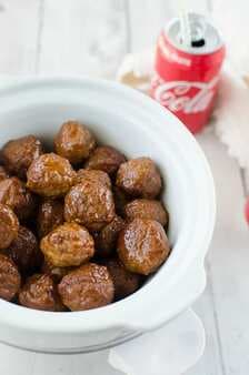 Slow Cooker Coca-Cola BBQ Meatballs