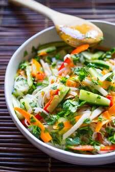 Vietnamese Rice Noodle Salad W/Pickled Vegetables