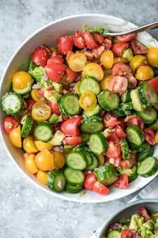 Tomato Avocado Cucumber Salad