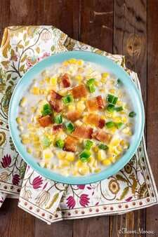 Creamed Corn with Jalapenos and Bacon