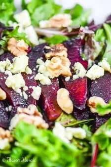 Red Wine Poached Pear Gorgonzola Salad
