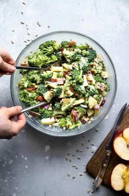 Broccoli Apple Salad With Greek Yogurt