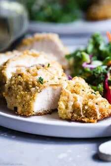 Quinoa Crusted Chicken With Goat Cheese