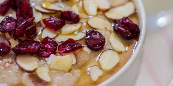 Amaranth Porridge With Maple, Almonds And Cranberries