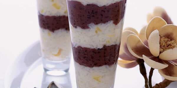 Black-And-White Coconut Rice Pudding