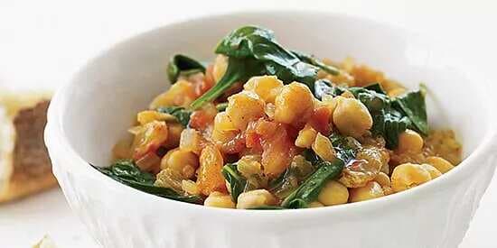 Chickpea And Spinach Stew