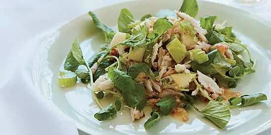 Crab, Apple And Watercress Salad With Walnut Vinaigrette