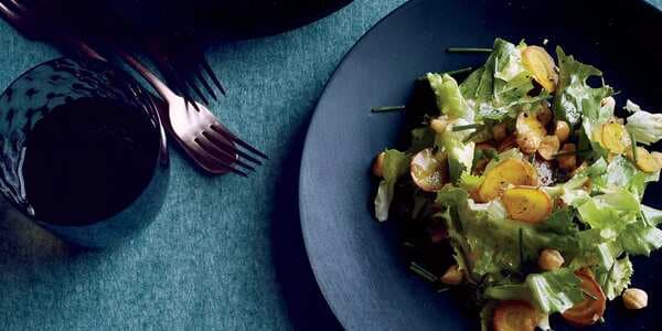 Escarole And Golden Beet Salad With Toasted Hazelnuts