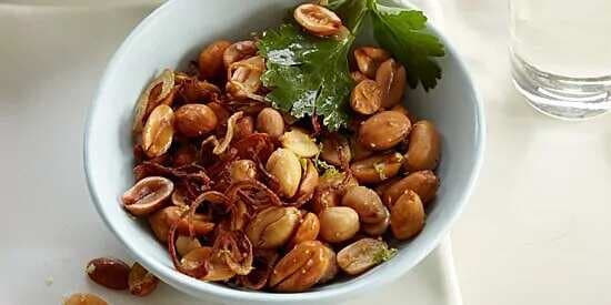 Fried Peanuts With Asian Flavors