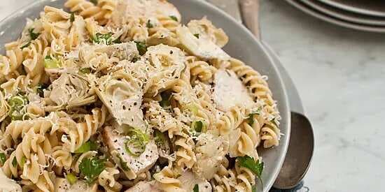 Grilled-Chicken Pasta Salad With Artichoke Hearts