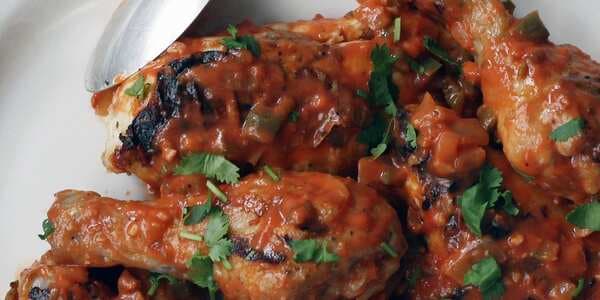 Grilled Chicken With Spicy Brazilian Tomato And Coconut Sauce