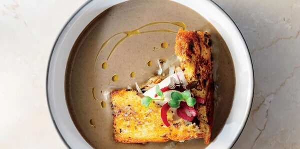 Lentil Velouté With Cabbage And Toasted Brioche
