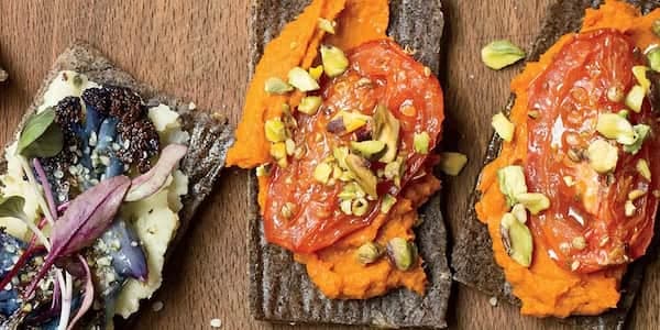 Moroccan Flatbreads With Roasted Tomatoes