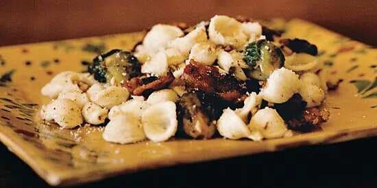Orecchiette With Brussels Sprouts And Bacon