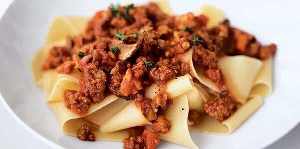 Pappardelle With Red Wine And Meat Ragu