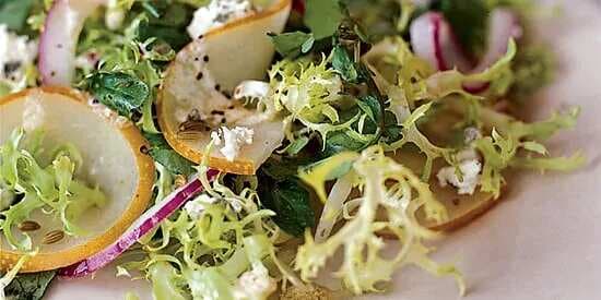 Pickled Asian Pear Salad With Creamy Lemon Dressing