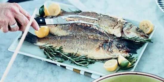 Roasted Branzino With Caper Butter