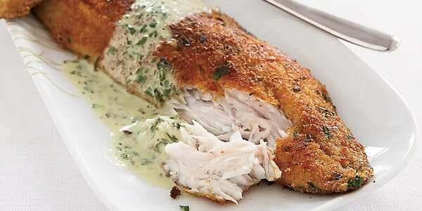 Sea Bass Fillets With Parsley Sauce