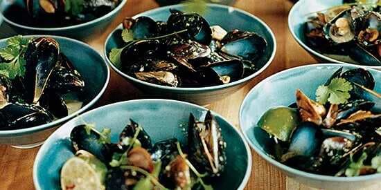Steamed Mussels With Coconut Milk And Thai Chiles