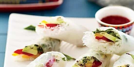 Vegetable Summer Rolls With Chile-Lime Dipping Sauce