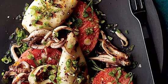 Watermelon And Squid Salad
