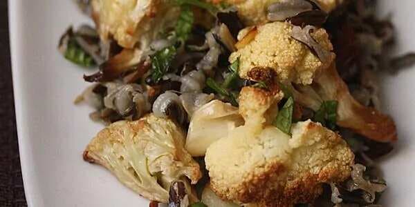 Wild Rice With Roasted Cauliflower And Nuts