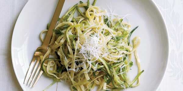Zucchini Linguine With Herbs