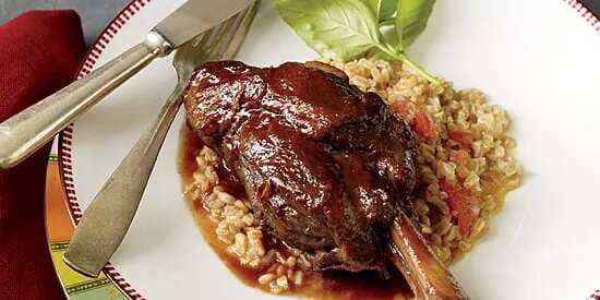 Braised Lamb Shanks With Garlic And Indian Spices