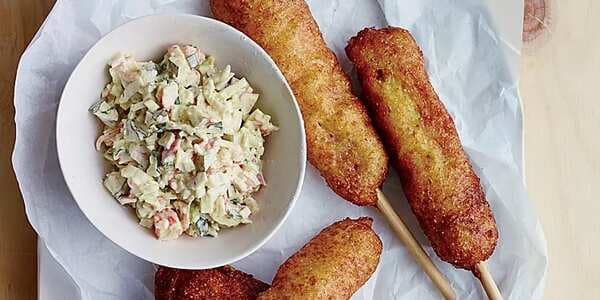 Corn Dogs With Krab Relish
