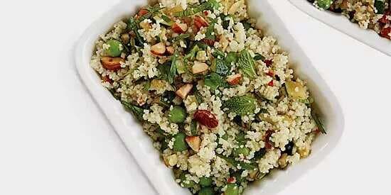 Couscous Salad With Zucchini And Roasted Almonds