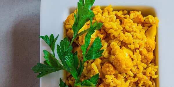 Curried Brown Rice With Roasted Cauliflower