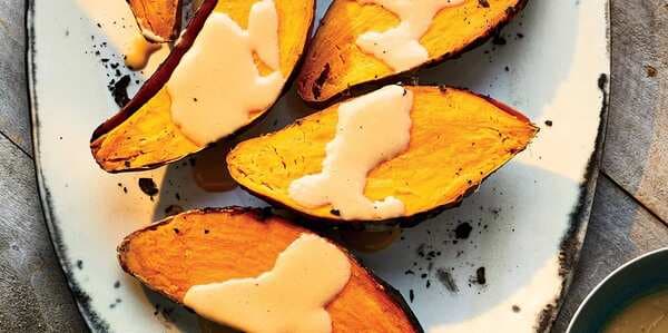 Ember-Roasted Sweet Potatoes With Coconut Caramel