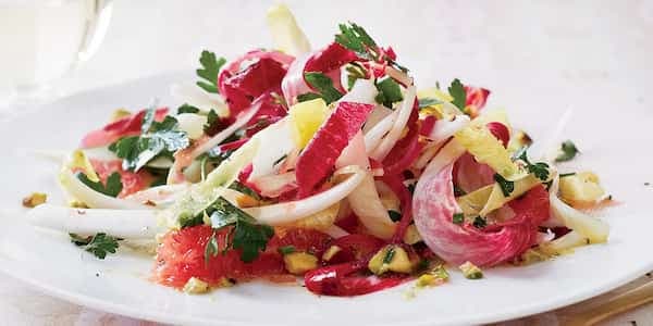 Endive-And-Grapefruit Salad With Pistachio Vinaigrette
