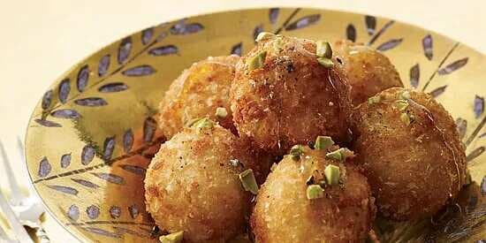 Fried Goat Cheese Balls With Honey